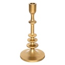 Gyertyatartó, fém, arany - DINER CHIC