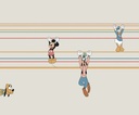 Mickey egér lóg a barátaival tapéta, 300x250 cm, bézs - piros - kék - MICKEY AND FRIENDS