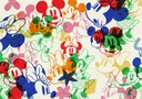 Mickey és Minnie egér színes tapéta, 400x280 cm, kék - piros - zöld - FACES