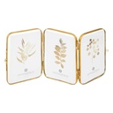 Asztali képkeret 3 darabos, arany kerettel, 35x16 cm - NOUS