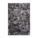 Modern mintás szőnyeg, sötétszürke, poliészter, 80x150 cm - CARRELIS