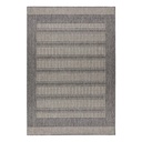 Szőnyeg, csíkos, kül- és beltéri, ezüst - szürke, 120x170 cm - DORELAN