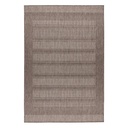 Szőnyeg, csíkos, kül- és beltéri, barna, 160x230 cm - DORELAN