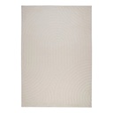 Szőnyeg, körvonalakkal mintázott, törtfehér, poliészter, 120x170 cm - VOLANTE