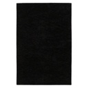 Szőnyeg, egyszínű, fekete, poliészter, 120x170 cm - AGGELUNE