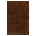 Szőnyeg, egyszínű, sötétbarna, poliészter, 120x170 cm - AGGELUNE