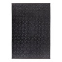 Szőnyeg, modern mintázatú, grafit - fekete, poliészter, 120x160 cm - FLORENTE