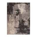 Szőnyeg, absztrakt mintázatú, szürke - bézs, poliészter, 80x150 cm - TACHETE