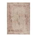 Szőnyeg, kopott mintás, bézs - barna, poliészter, 80x150 cm - FLEUR DE LUXE