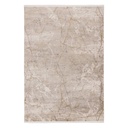 Szőnyeg, törésvonalakkal mintázott, bézs, viszkóz - akril, 80x150 cm - PARFUM DE SOIE