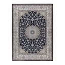 Szőnyeg, klasszikus, virág mintás, sötétkék - fehér, poliészter, 160x230 cm - BOHEME ROYALE