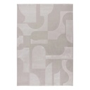 Szőnyeg, absztrakt mintázatú, halvány, ezüst - szürke, 80x150 cm - FORMETTE