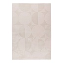 Szőnyeg, geometriai mintás, bézs, 120x170 cm - RONDOUNET