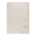 Szőnyeg, szőrme, fehér, poliészter, 60x110 cm -