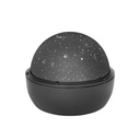 LED-es éjszakai fény, csillagos égbolt, műanyag, fekete - ETOILES