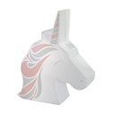 LED-es éjszakai fény, unikornis, műanyag, fehér - türkiz - rózsaszín - LICORNE