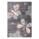 Szőnyeg, pillangók, ezüst, 80x150 cm - PAPILLON DE JOIE