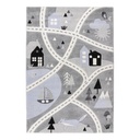 Szőnyeg, vidék, ezüst, 80x150 cm - JEU DE PISTE