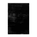 Szőnyeg, szőrme, fekete, poliészter, 160x230 cm - TOUDOU