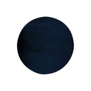 Szőnyeg, kör alakú, szőrme, sötétkék, poliészter, 120 cm - TOUDOU