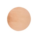 Szőnyeg, kör alakú, szőrme, barack színű, poliészter, 120 cm - TOUDOU