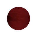 Szőnyeg, kör alakú, szőrme, sötétpiros, poliészter, 120 cm - TOUDOU