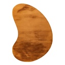 Szőnyeg, csepp alakú, borostyánsárga, poliészter, 160x230 cm - TOUDOU