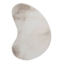 Szőnyeg, csepp alakú, bézs - törtfehér, poliészter, 160x230 cm - TOUDOU