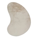 Szőnyeg, csepp alakú, törtfehér, poliészter, 160x230 cm - TOUDOU