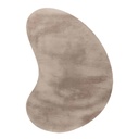 Szőnyeg, csepp alakú, világosbarna, poliészter, 160x230 cm - TOUDOU