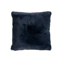 Díszpárna, sötétkék, poliészter, 48x48 cm - CALIN