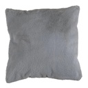 Díszpárna, ezüst - szürke, poliészter, 48x48 cm - CALIN