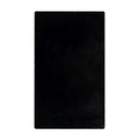 Fürdőszobaszőnyeg, fekete, poliészter, 50x90 cm - CRYSTARA