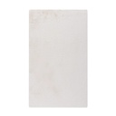 Fürdőszobaszőnyeg, fehér, poliészter, 67x110 cm - CRYSTARA