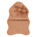 Szőnyeg, szabálytalan alakú, barack színű, poliészter, 90x60 cm - LA BEBETE