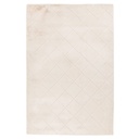 Szőnyeg, rombusz mintás, törtfehér, poliészter, 160x230 cm - ELORIA