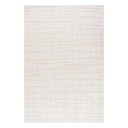 Szőnyeg, kövezett mintázatú, törtfehér, poliészter, 80x150 cm - GOLDEME