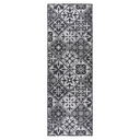Konyhai futószőnyeg, klasszikus mintázatú, sötétszürke, poliészter, 60x180 cm - POPOTTE