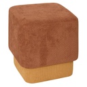 Puff szett 2 darabos, chenille szövet 42,5x29,5 cm, borostyán és sárga - IMBRIQUE