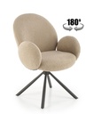 Szék, bouclé, cappuccino - EBENIER