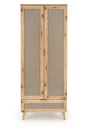 Szekrény, 80 cm, artisan tölgy / fekete - TROPIQUE