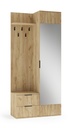 Előszoba bútor szett, 100 cm, arany tölgy - NACRE