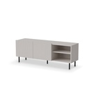 TV-szekrény, 150 cm, kasmír / fekete - PAUXOS