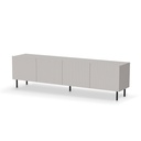 TV-szekrény, 200 cm, kasmír / fekete - PAUXOS