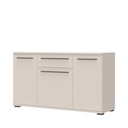 Komód, három ajtóval és egy fiókkal, kasmír matt, 150 cm - BALLADE