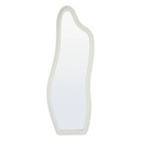 Organikus fali tükör fehér MDF kerettel 160 x 58 cm - ÉCLIPSE