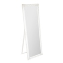 Állótükör faragott fa kerettel, fehér, 172 x 62 cm - LIBERTÉ