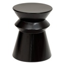 Kisasztal totem forma, fém, 45x35,5 cm, fekete – TREVALINE