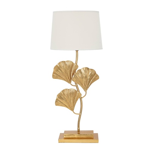 Asztali lámpa, ginkgo biloba vázzal, arany - GINGKOLIGHT