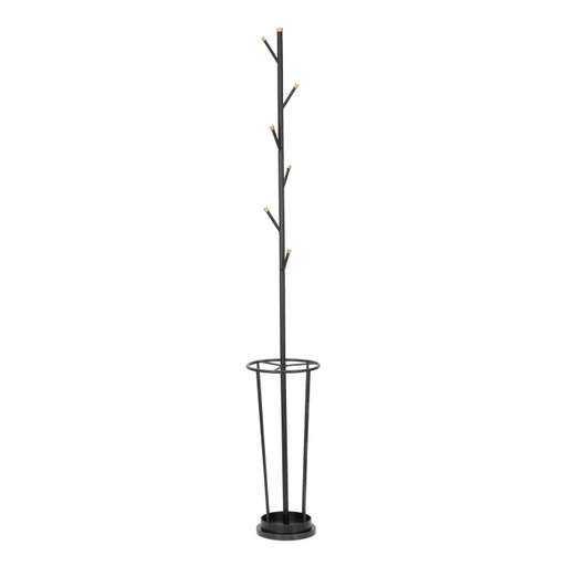 [DEMF-1423290000[D]] Fém fogas, esernyőtartóval, fekete - BRANCHE